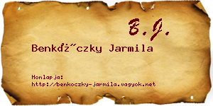 Benkóczky Jarmila névjegykártya
